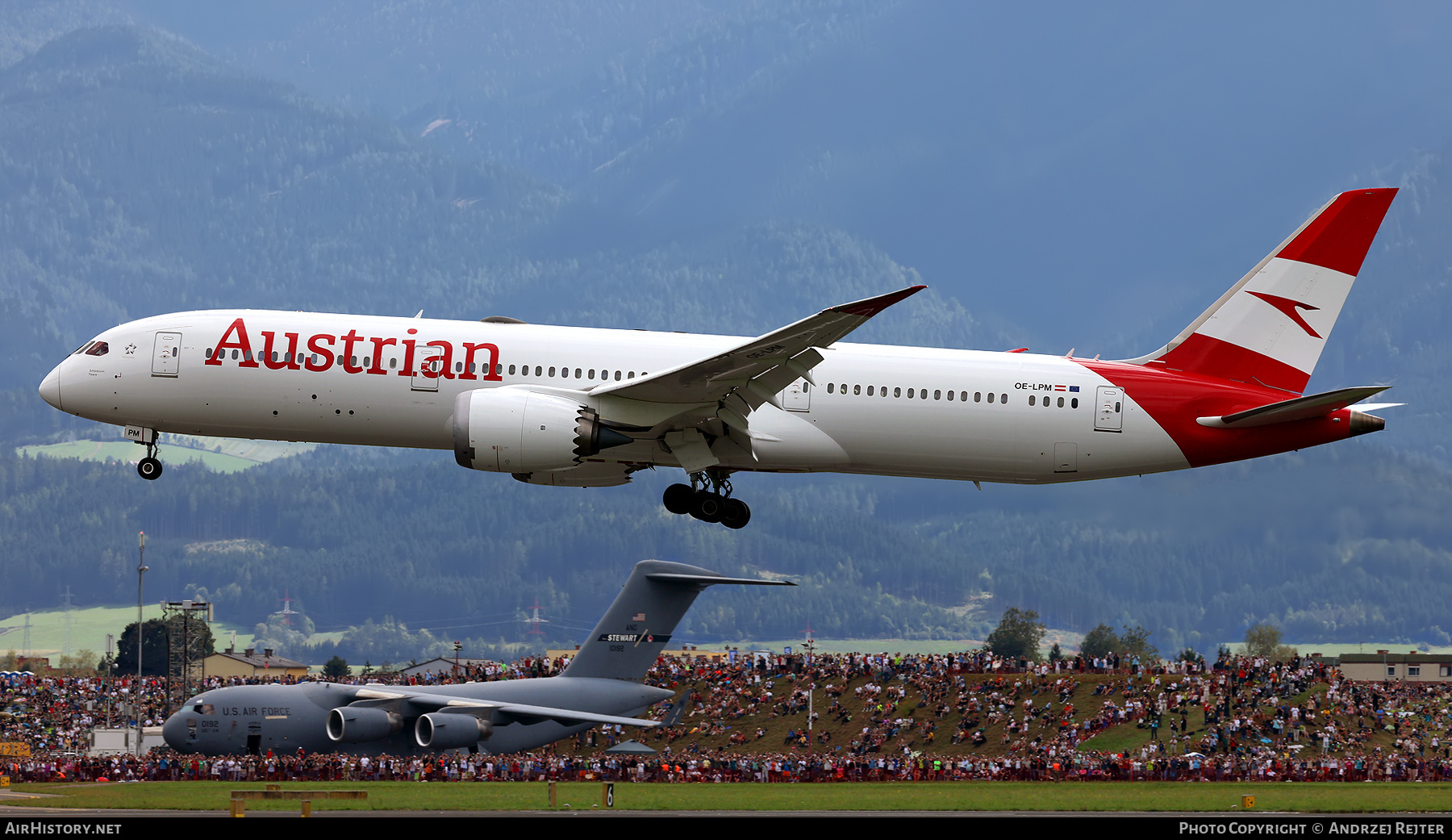 Aircraft Photo of OE-LPM | Boeing 787-9 Dreamliner | Austrian Airlines | AirHistory.net #726555