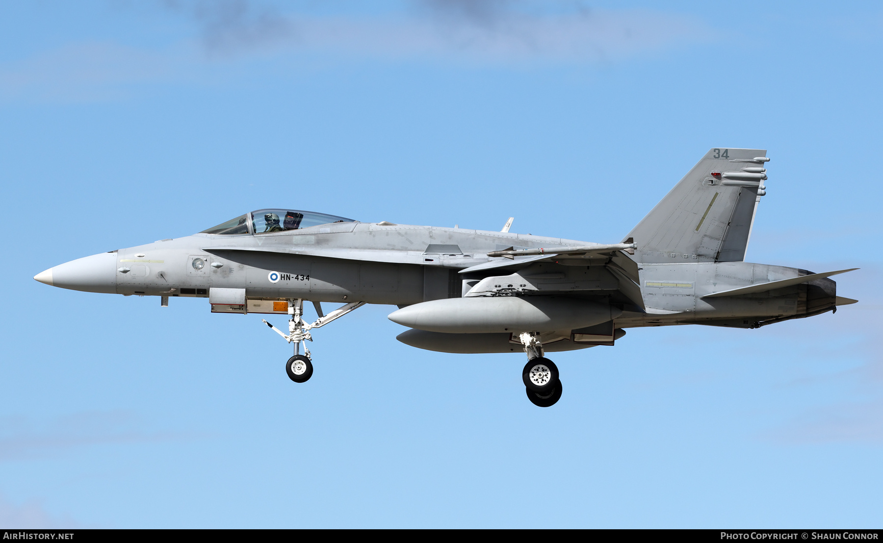 Aircraft Photo of HN-434 | McDonnell Douglas F/A-18C Hornet | Finland - Air Force | AirHistory.net #726591