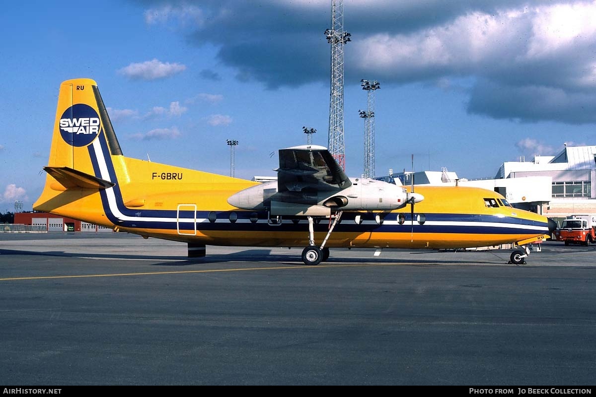 Aircraft Photo of F-GBRU | Fairchild F-27A | Swedair | AirHistory.net #726672