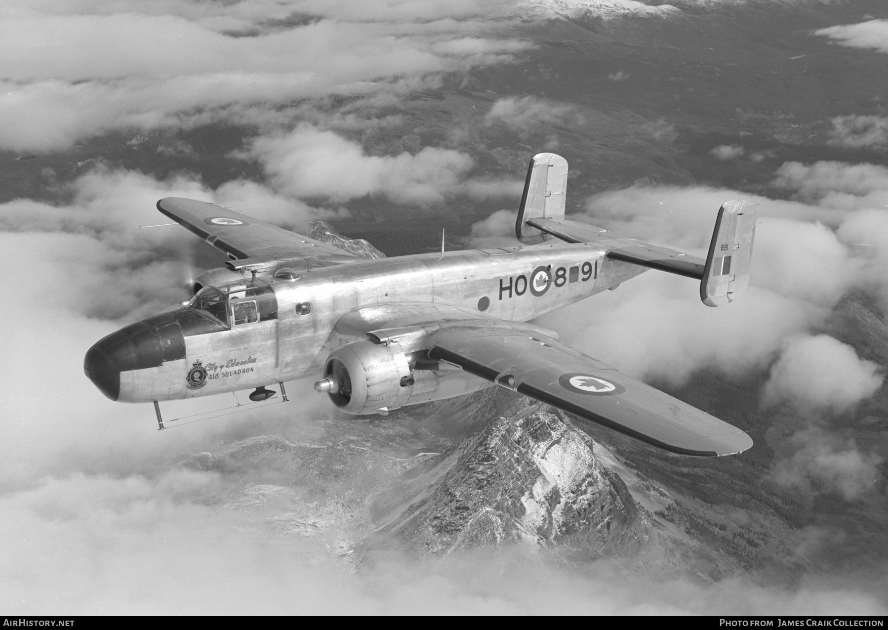 Aircraft Photo of 891 | North American B-25D Mitchell Mk.2PT | Canada - Air Force | AirHistory.net #726726