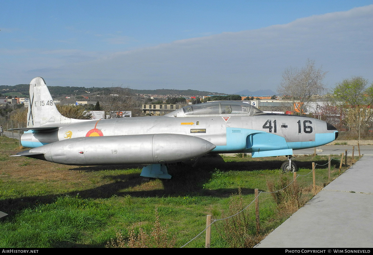Aircraft Photo of E15-48 | Lockheed T-33A | Spain - Air Force | AirHistory.net #726763