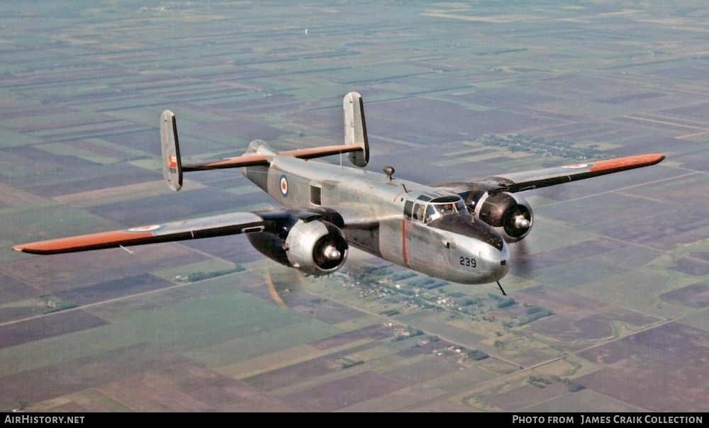 Aircraft Photo of 5239 | North American B-25J Mitchell Mk.3PT | Canada - Air Force | AirHistory.net #726796
