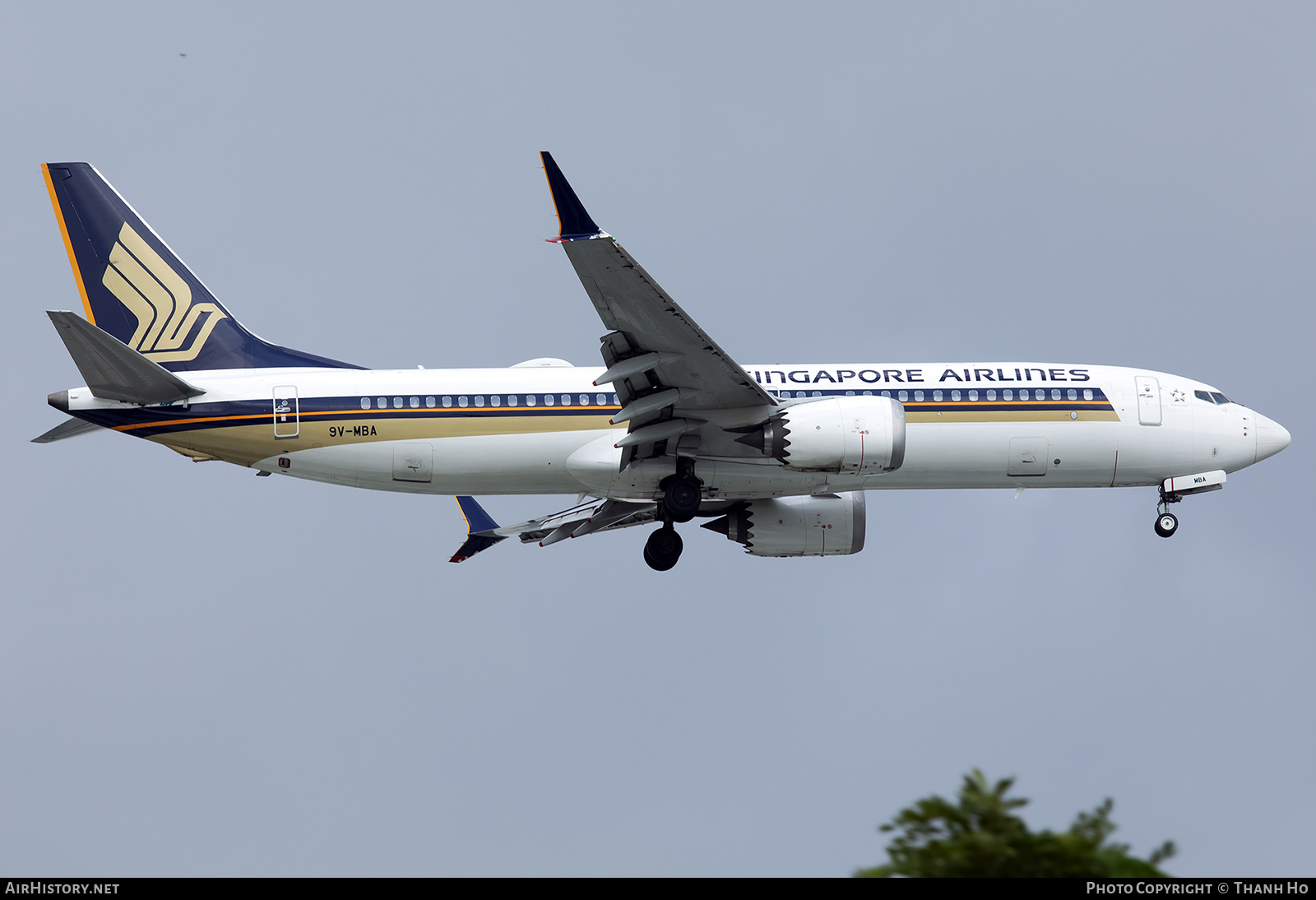 Aircraft Photo of 9V-MBA | Boeing 737-8 Max 8 | Singapore Airlines | AirHistory.net #726829