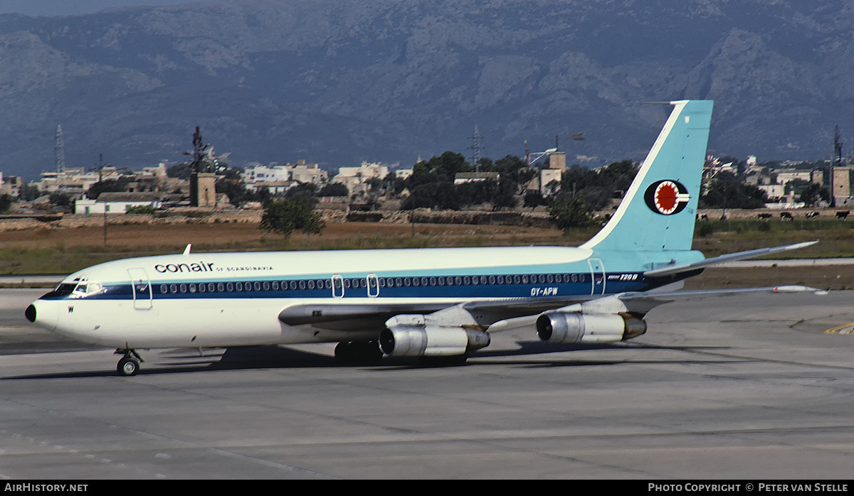 Aircraft Photo of OY-APW | Boeing 720-051B | Conair of Scandinavia | AirHistory.net #726849