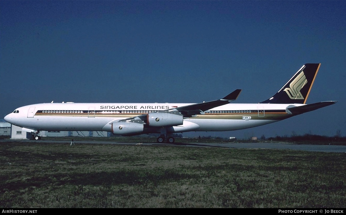 Aircraft Photo of F-WWJL / 9V-SJB | Airbus A340-313 | Singapore Airlines | AirHistory.net #726864
