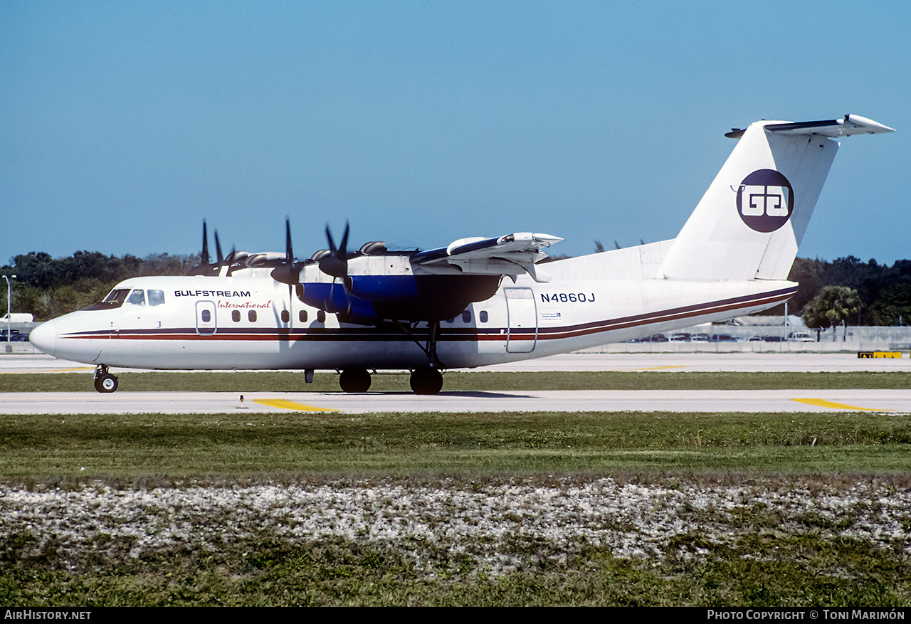 Aircraft Photo of N4860J | De Havilland Canada DHC-7-102 Dash 7 | Gulfstream International Airlines | AirHistory.net #726876