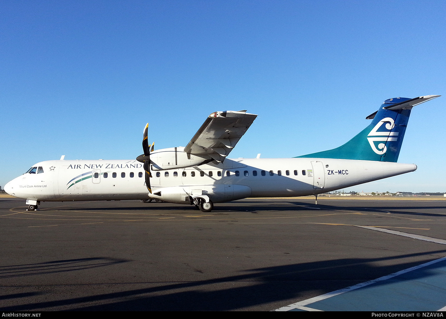Aircraft Photo of ZK-MCC | ATR ATR-72-500 (ATR-72-212A) | Air New Zealand | AirHistory.net #726908