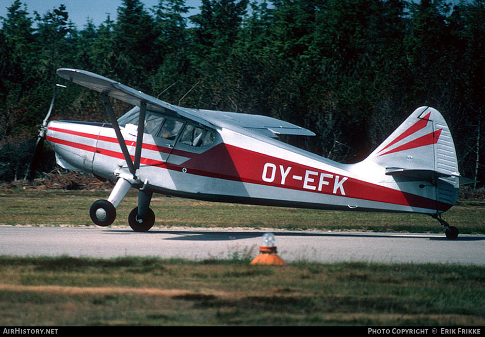 Aircraft Photo of OY-EFK | Stinson 108-1 Voyager | AirHistory.net #726910