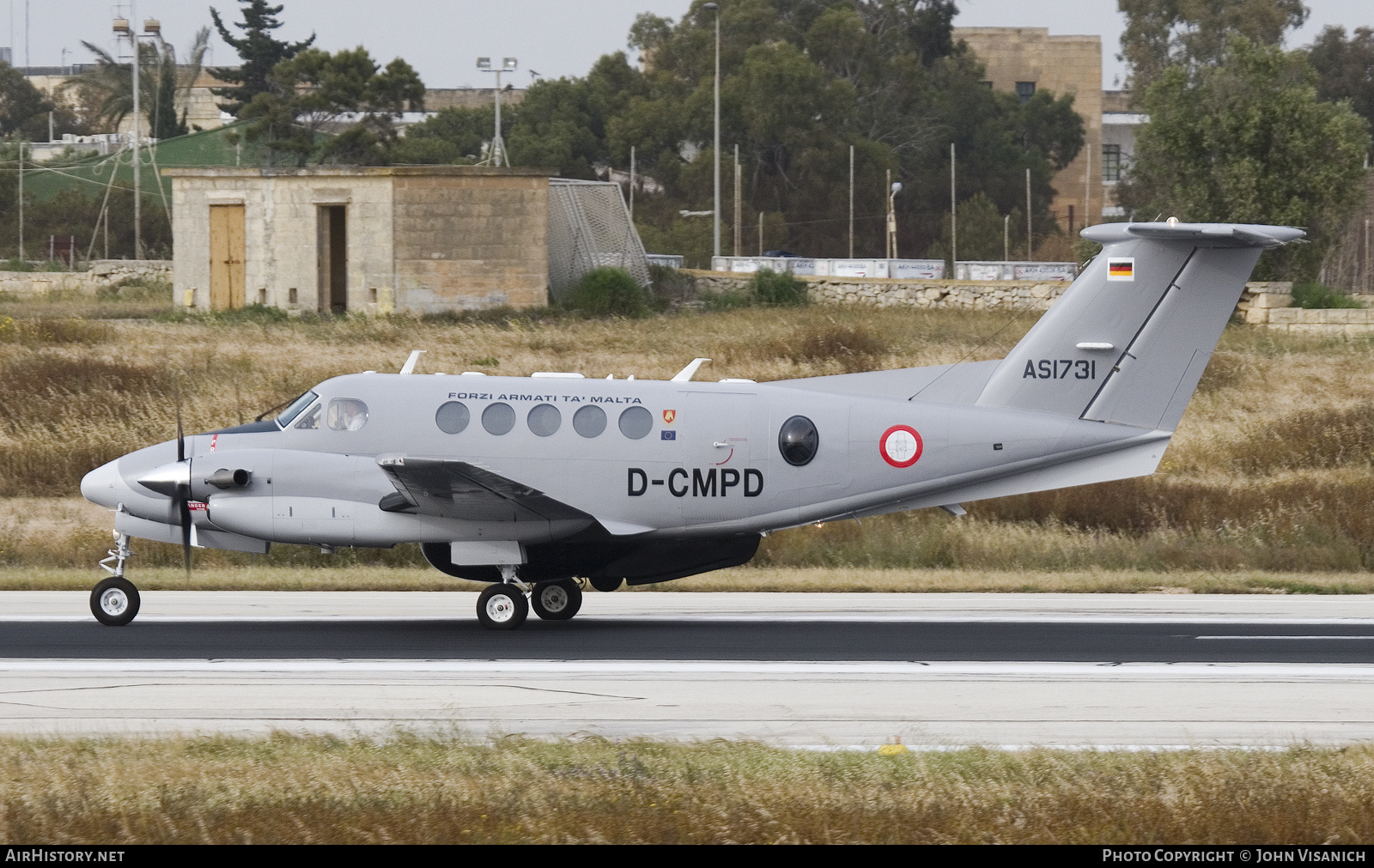 Aircraft Photo of AS1731 / D-CMPD | Beechcraft 250 King Air (200GT) | Malta - Air Force | AirHistory.net #726915