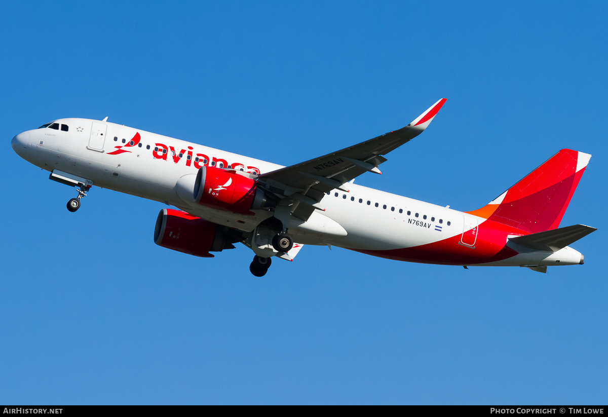 Aircraft Photo of N769AV | Airbus A320-251N | Avianca | AirHistory.net #726963