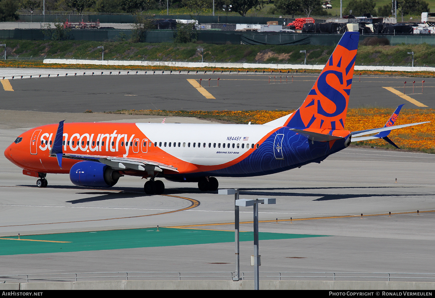 Aircraft Photo of N844SY | Boeing 737-8K5 | Sun Country Airlines | AirHistory.net #727025