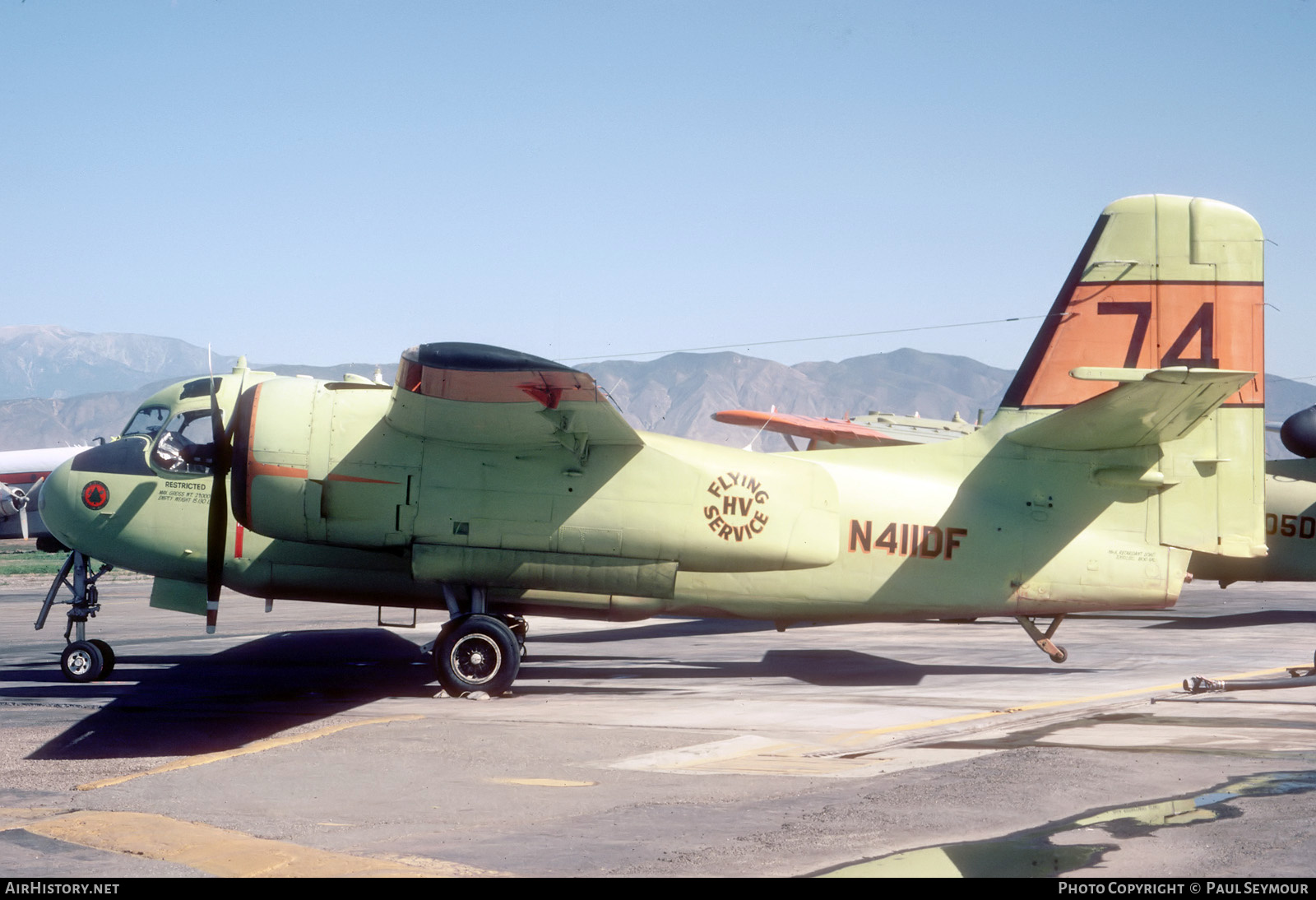 Aircraft Photo of N411DF | Grumman S-2A(AT) Tracker | Hemet Valley Flying Service | AirHistory.net #727052