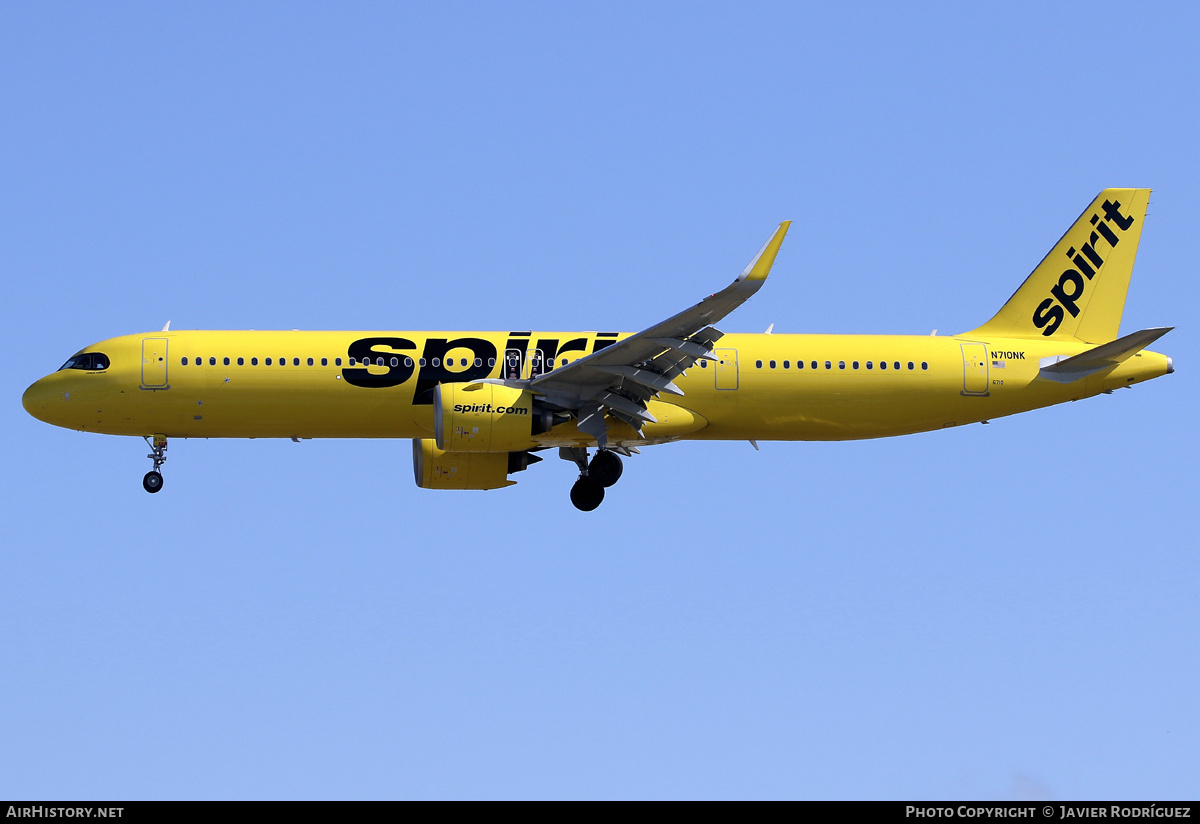 Aircraft Photo of N710NK | Airbus A321-271NX | Spirit Airlines | AirHistory.net #727090