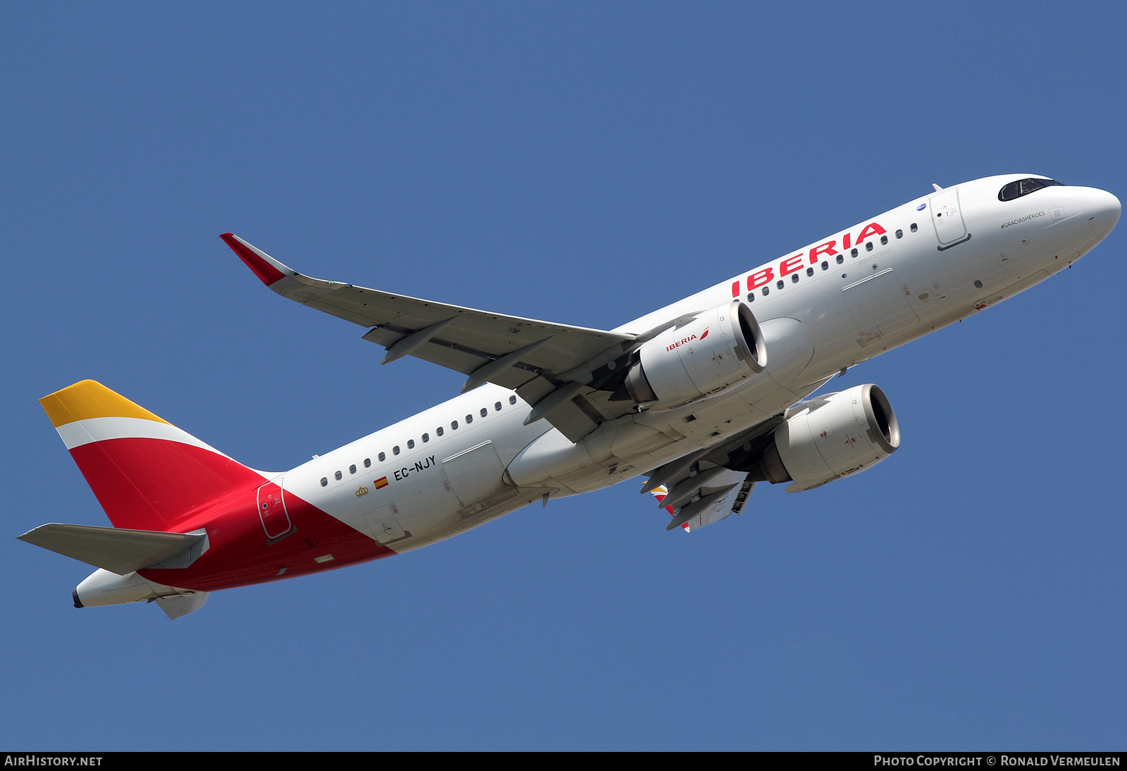 Aircraft Photo of EC-NJY | Airbus A320-251N | Iberia | AirHistory.net #727208
