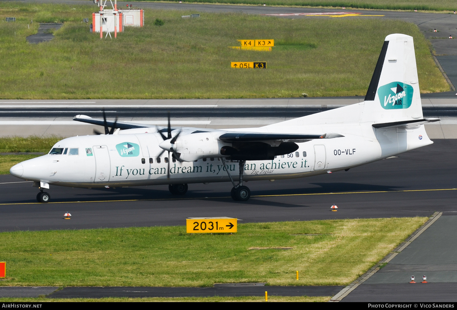 Aircraft Photo of OO-VLF | Fokker 50 | Vizion Air | AirHistory.net #727231