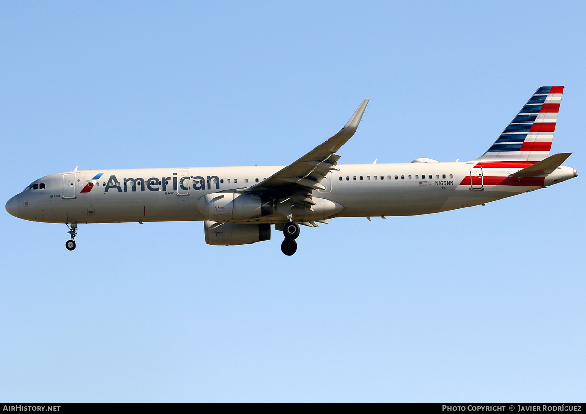 Aircraft Photo of N165NN | Airbus A321-231 | American Airlines | AirHistory.net #727245