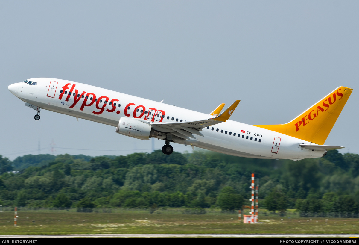 Aircraft Photo of TC-CPO | Boeing 737-8AS | Pegasus Airlines | AirHistory.net #727259