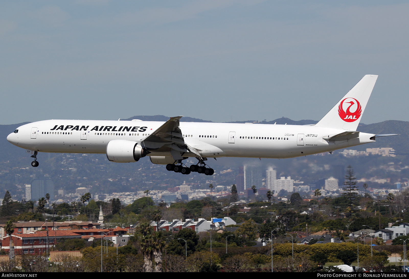 Aircraft Photo of JA731J | Boeing 777-346/ER | Japan Airlines - JAL | AirHistory.net #727265