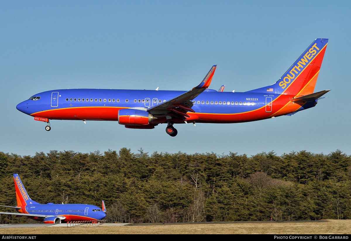 Aircraft Photo of N8322X | Boeing 737-8H4 | Southwest Airlines | AirHistory.net #727289