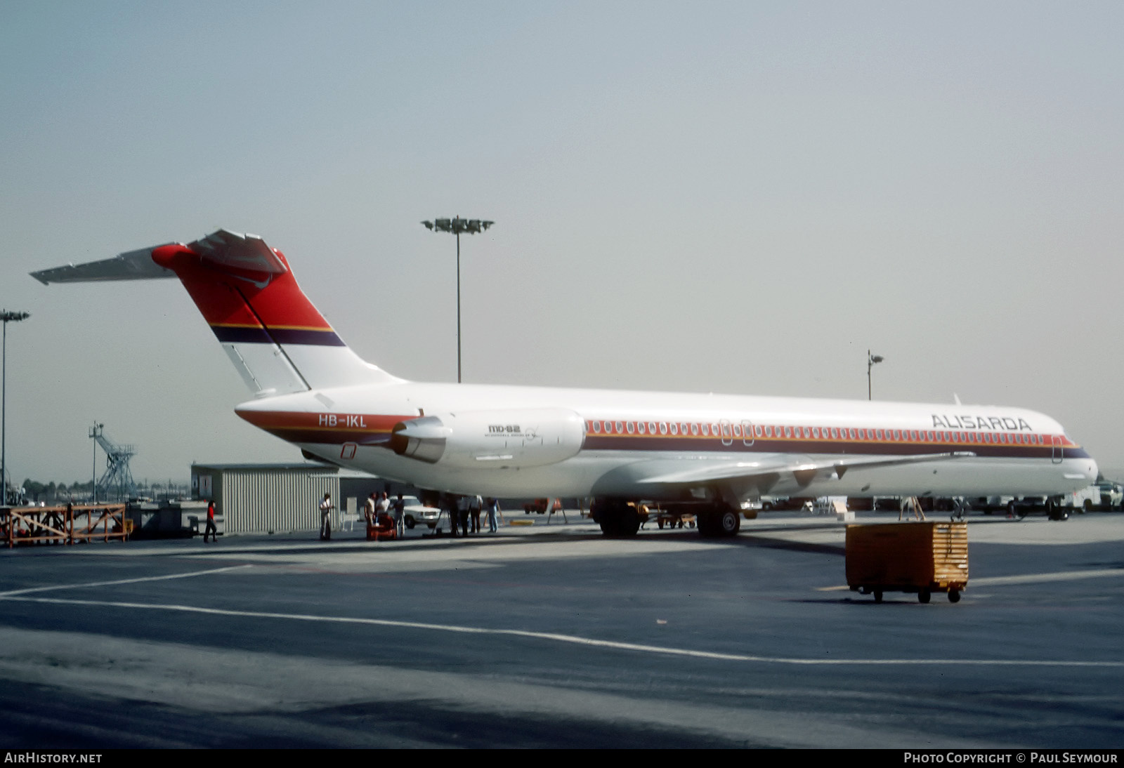 Aircraft Photo of HB-IKL | McDonnell Douglas MD-82 (DC-9-82) | Alisarda | AirHistory.net #727301