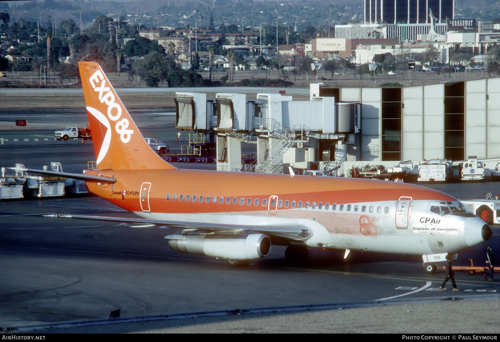 Aircraft Photo of C-FCPV | Boeing 737-217 | CP Air | AirHistory.net #727329