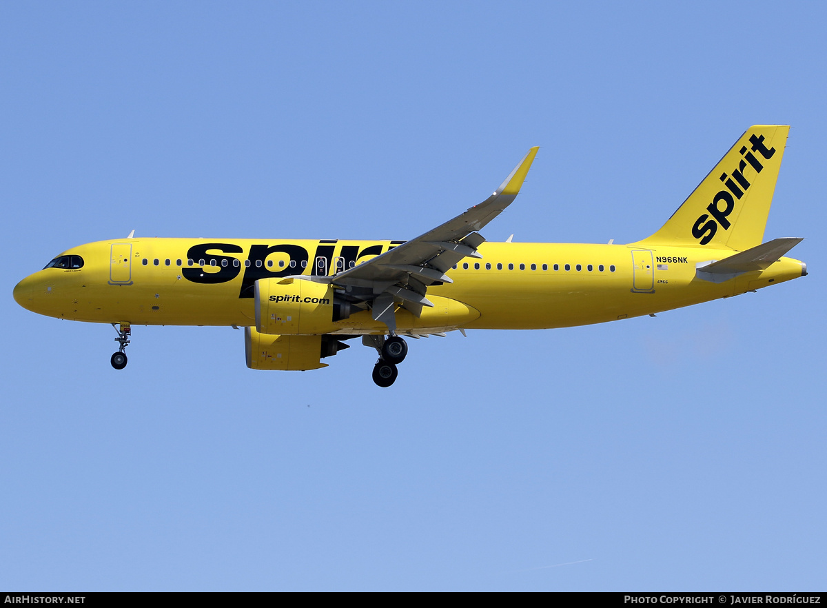 Aircraft Photo of N966NK | Airbus A320-271N | Spirit Airlines | AirHistory.net #727336