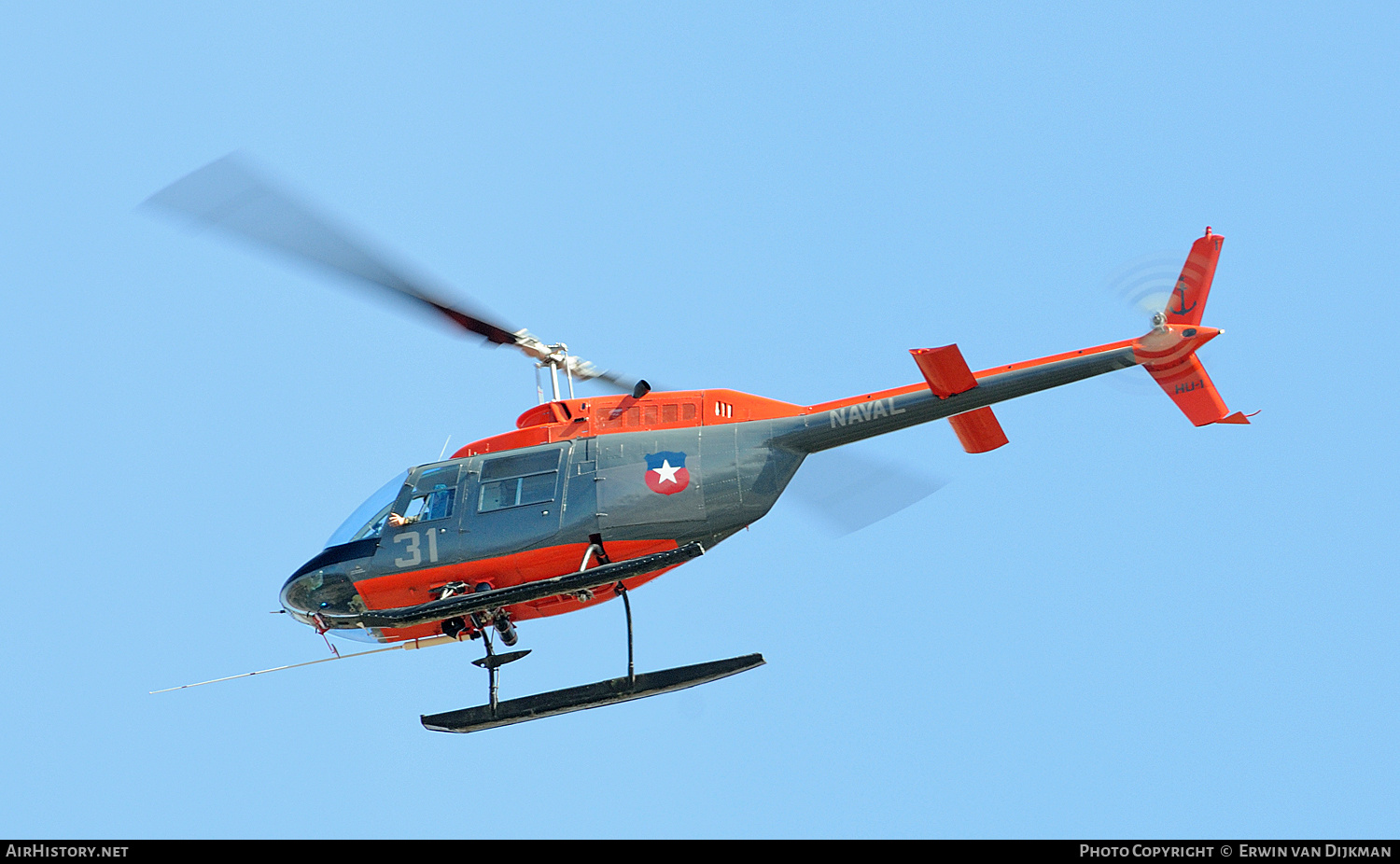 Aircraft Photo of 31 | Bell SH-57 JetRanger (206AS) | Chile - Navy | AirHistory.net #727521