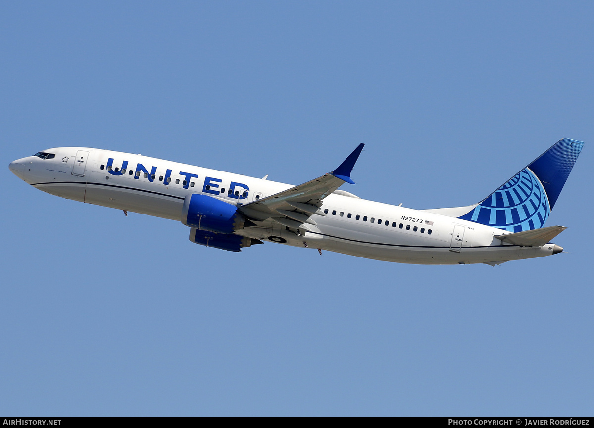Aircraft Photo of N27273 | Boeing 737-8 Max 8 | United Airlines | AirHistory.net #727614