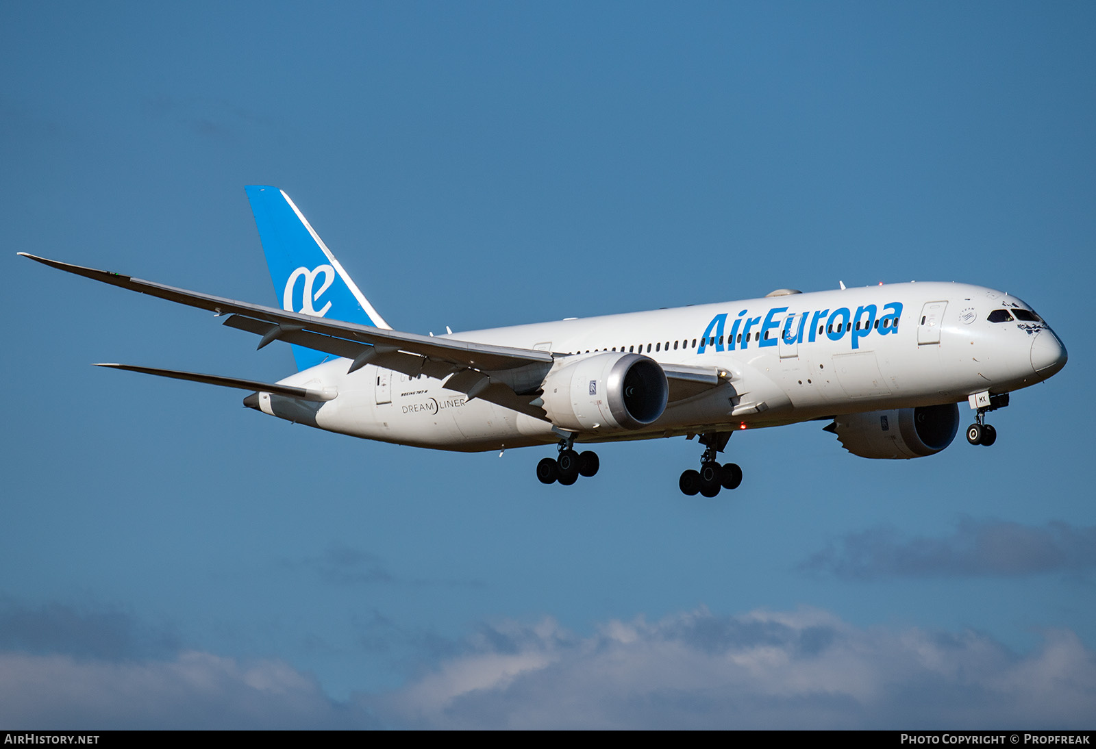 Aircraft Photo of EC-MMX | Boeing 787-8 Dreamliner | Air Europa | AirHistory.net #727627