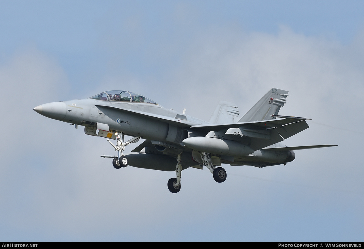 Aircraft Photo of HN-462 | McDonnell Douglas F/A-18D Hornet | Finland - Air Force | AirHistory.net #727660