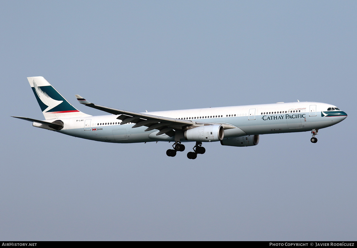 Aircraft Photo of B-LAX | Airbus A330-343 | Cathay Pacific Airways | AirHistory.net #727672