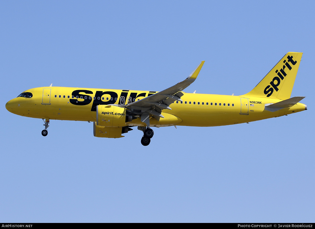 Aircraft Photo of N963NK | Airbus A320-271N | Spirit Airlines | AirHistory.net #727673