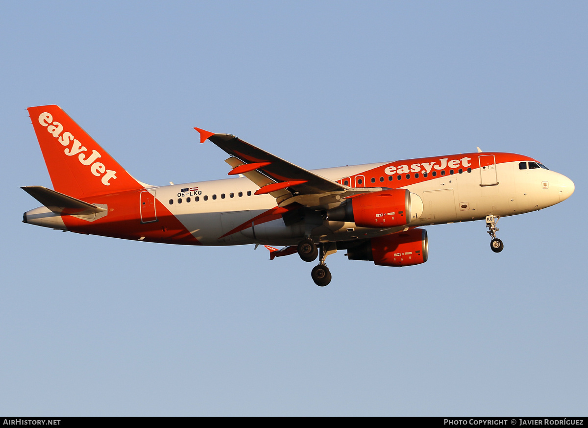 Aircraft Photo of OE-LKQ | Airbus A319-111 | EasyJet | AirHistory.net #727700