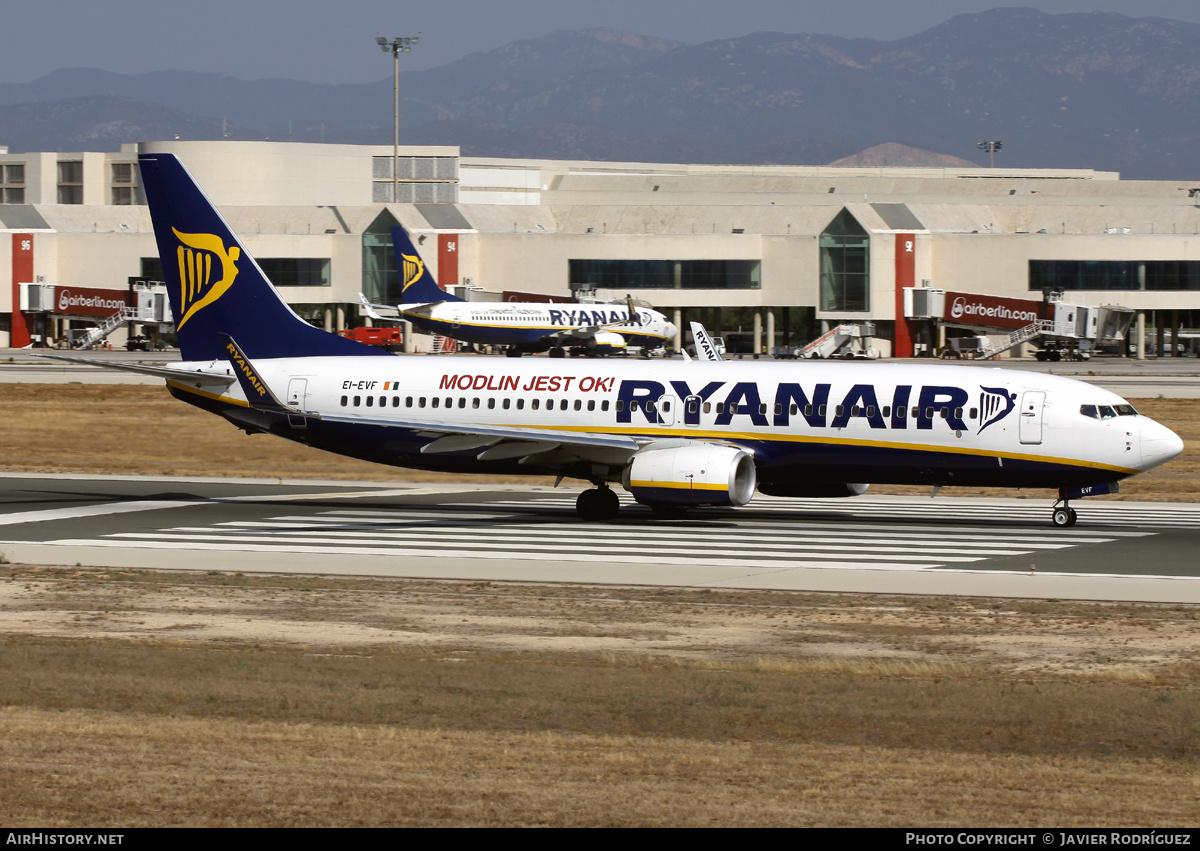 Aircraft Photo of EI-EVF | Boeing 737-8AS | Ryanair | AirHistory.net #727701