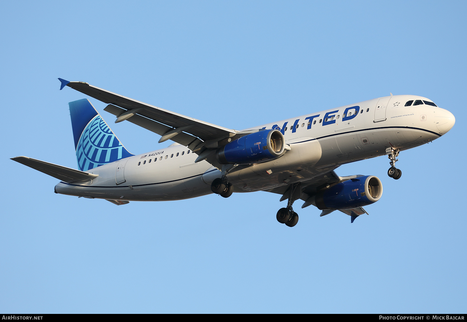 Aircraft Photo of N420UA | Airbus A320-232 | United Airlines | AirHistory.net #727807