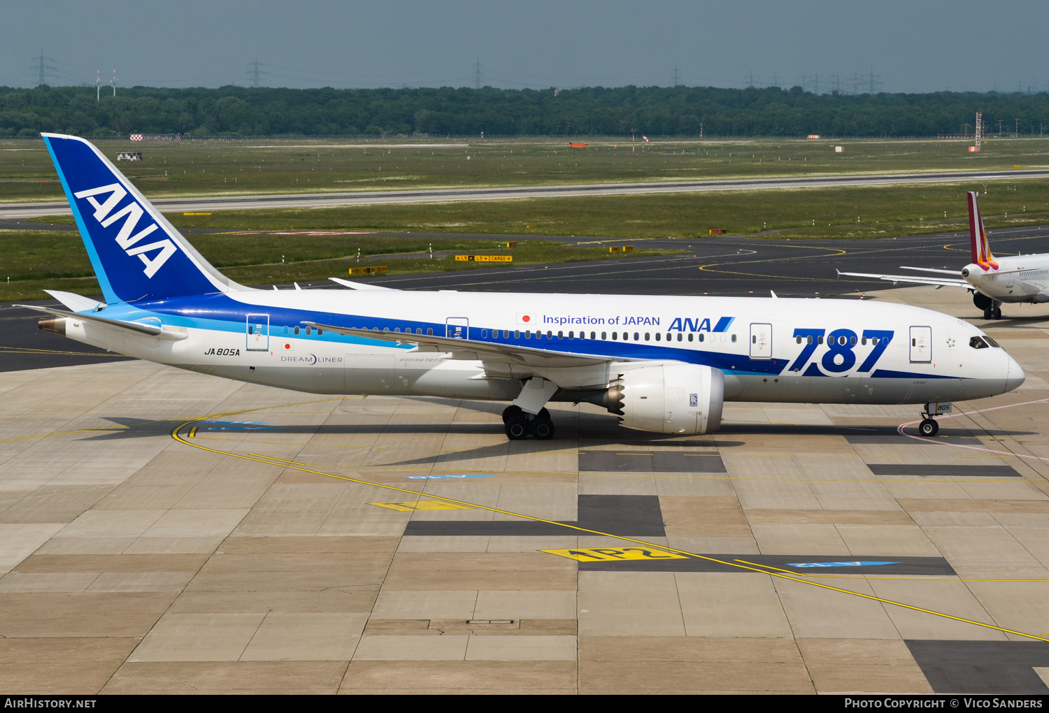 Aircraft Photo of JA805A | Boeing 787-8 Dreamliner | All Nippon Airways - ANA | AirHistory.net #727821