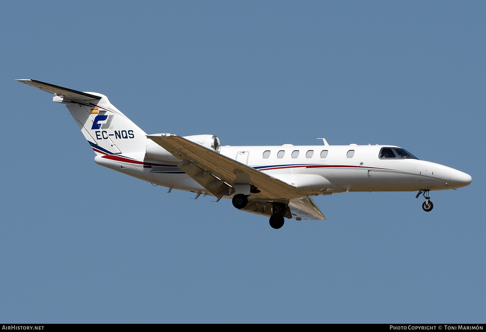 Aircraft Photo of EC-NQS | Cessna 525C CitationJet CJ4 | Clipper National Air | AirHistory.net #727830