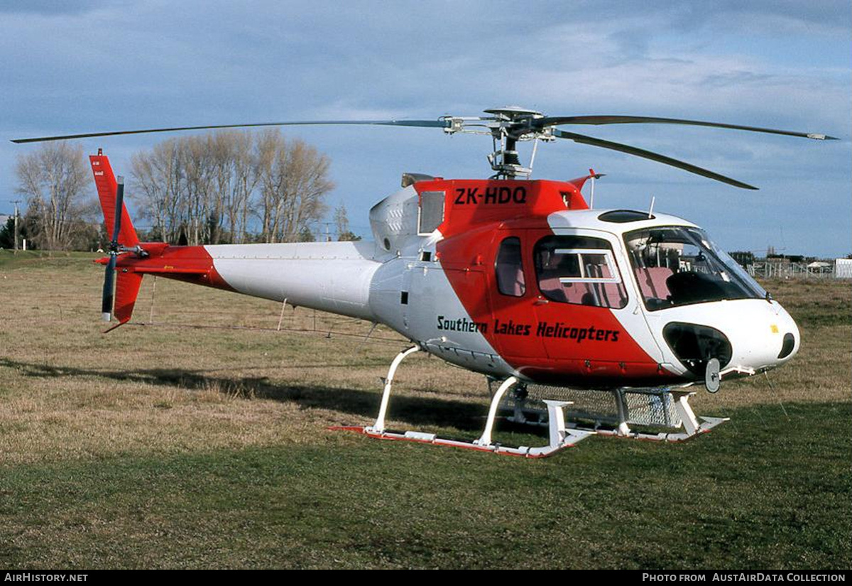 Aircraft Photo of ZK-HDQ | Aerospatiale AS-350B Squirrel | Southern Lakes Helicopters | AirHistory.net #727844