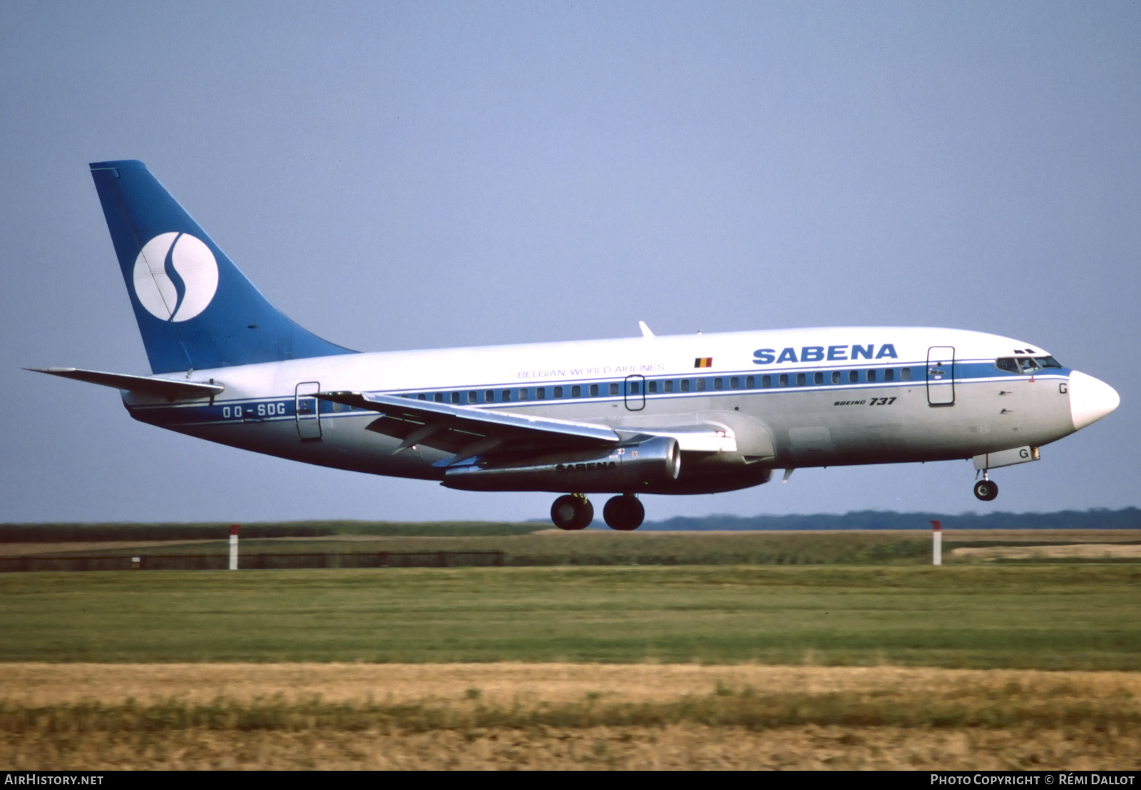 Aircraft Photo of OO-SDG | Boeing 737-229/Adv | Sabena | AirHistory.net #727911