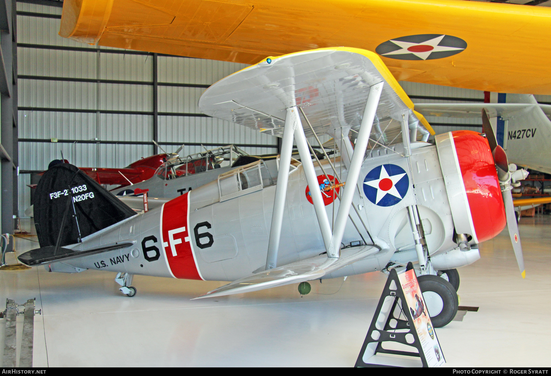 Aircraft Photo of N20FG / 1033 | Grumman F3F-2 | USA - Navy | AirHistory.net #727960