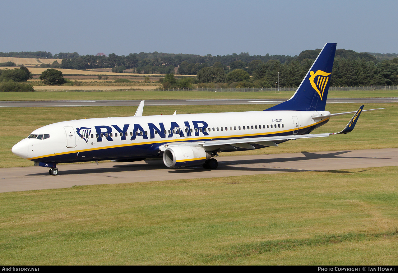 Aircraft Photo of G-RUKI | Boeing 737-8AS | Ryanair | AirHistory.net #727965