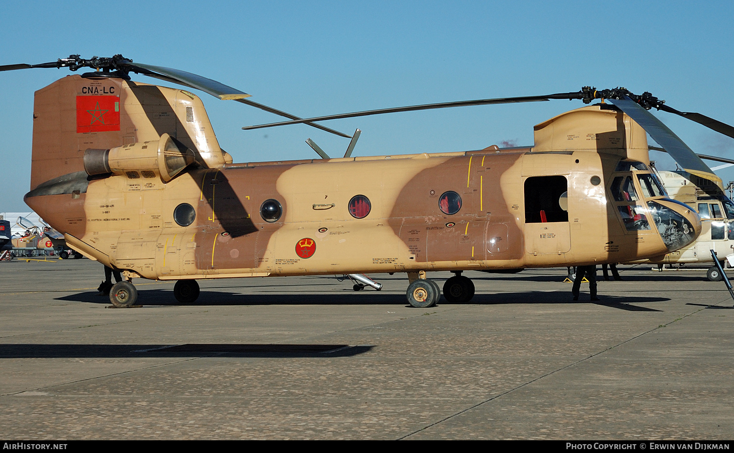 Aircraft Photo of CNA-LC | Elicotteri Meridionali (Boeing) CH-47C(M) Chinook | Morocco - Air Force | AirHistory.net #727973