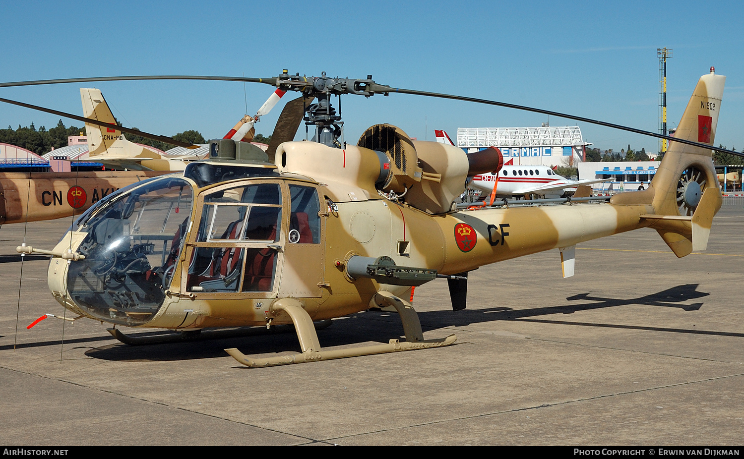 Aircraft Photo of CN-ACF | Aerospatiale SA-342L Gazelle | Morocco - Air Force | AirHistory.net #728002