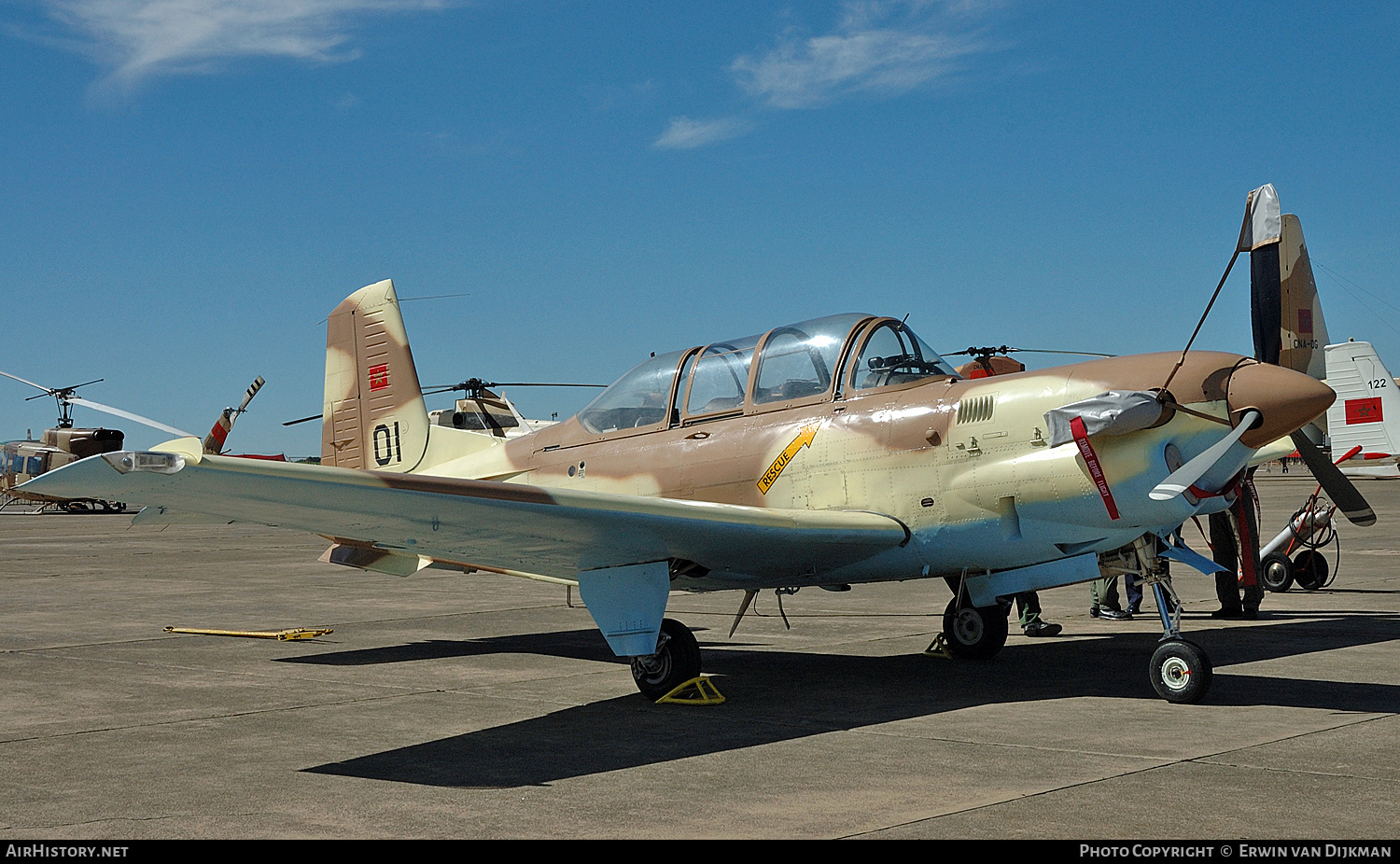 Aircraft Photo of CN-ATA | Beech T-34C-1 Turbo Mentor | Morocco - Air Force | AirHistory.net #728013