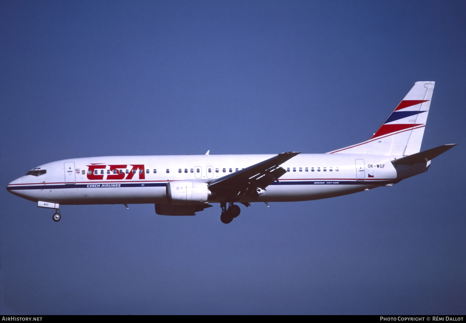 Aircraft Photo of OK-WGF | Boeing 737-4Y0 | ČSA - Czech Airlines | AirHistory.net #728017