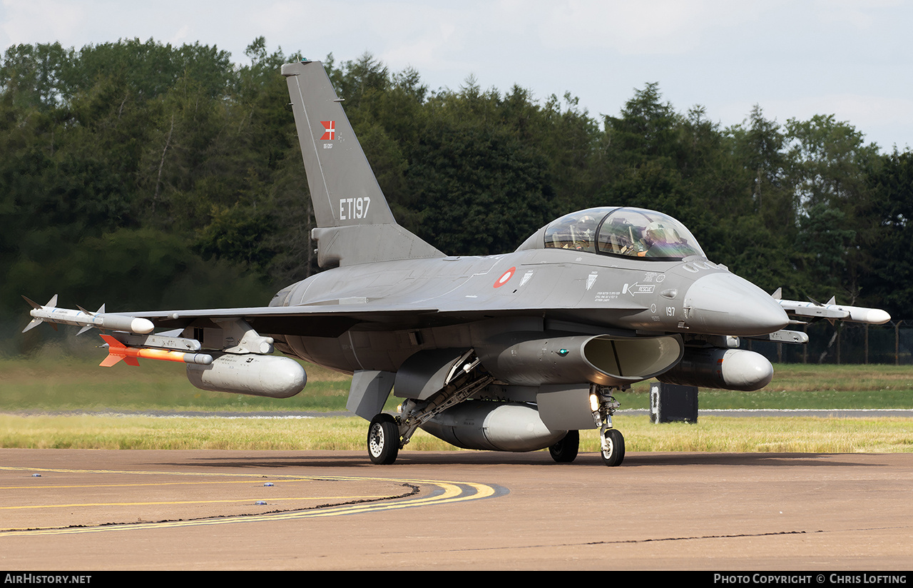 Aircraft Photo of ET-197 | General Dynamics F-16BM Fighting Falcon | Denmark - Air Force | AirHistory.net #728049