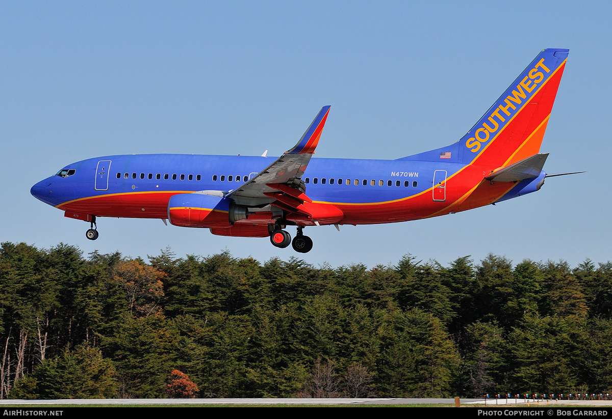 Aircraft Photo of N470WN | Boeing 737-7H4 | Southwest Airlines | AirHistory.net #728148