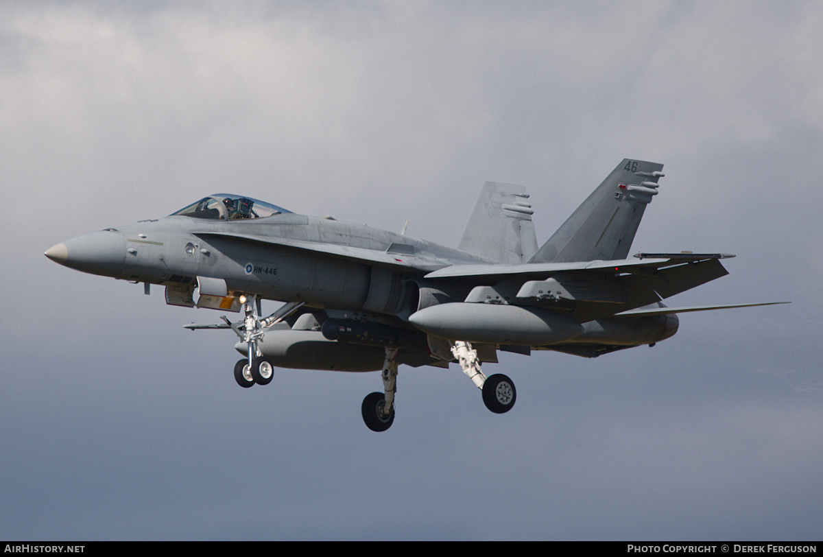 Aircraft Photo of HN-446 | McDonnell Douglas F/A-18C Hornet | Finland - Air Force | AirHistory.net #728209