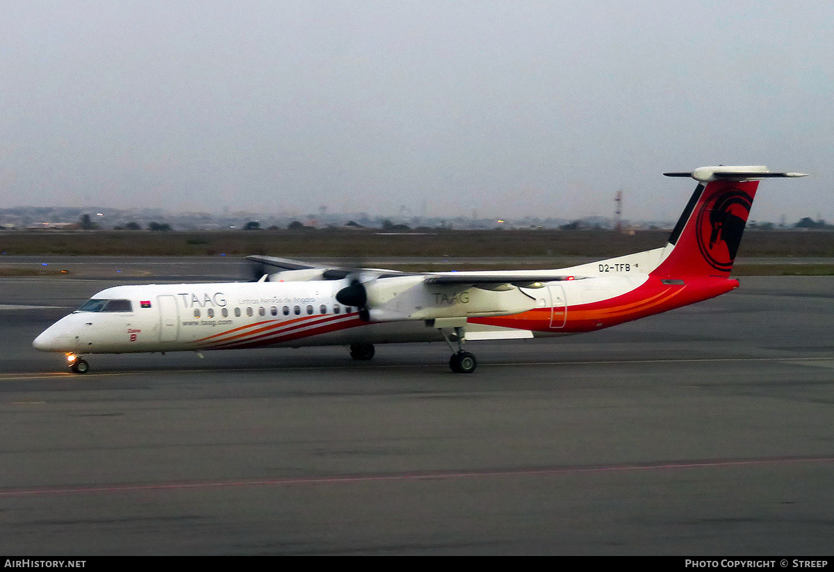 Aircraft Photo of D2-TFB | Bombardier DHC-8-402 Dash 8 | TAAG Angola Airlines - Linhas Aéreas de Angola | AirHistory.net #728258