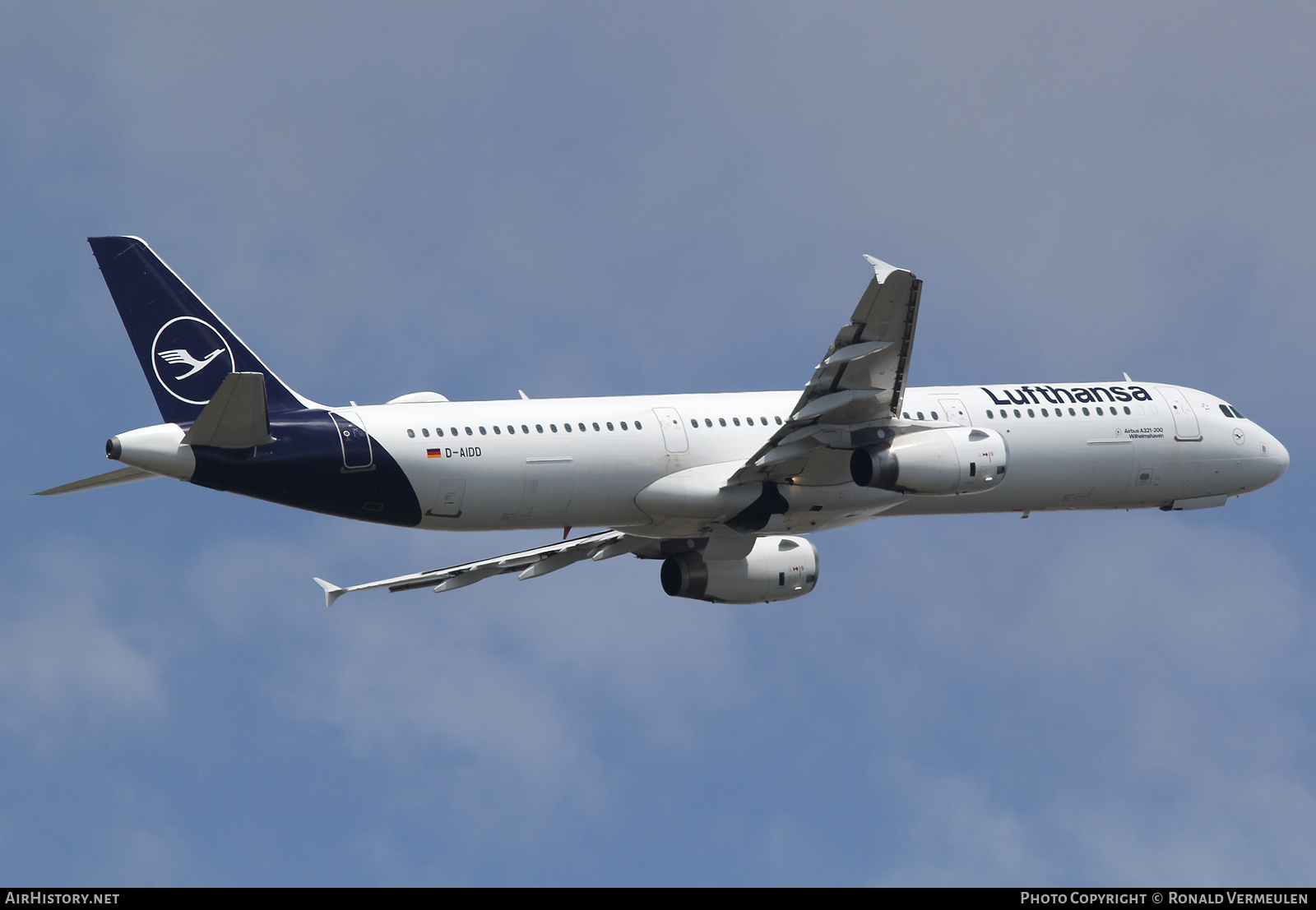 Aircraft Photo of D-AIDD | Airbus A321-231 | Lufthansa | AirHistory.net #728308